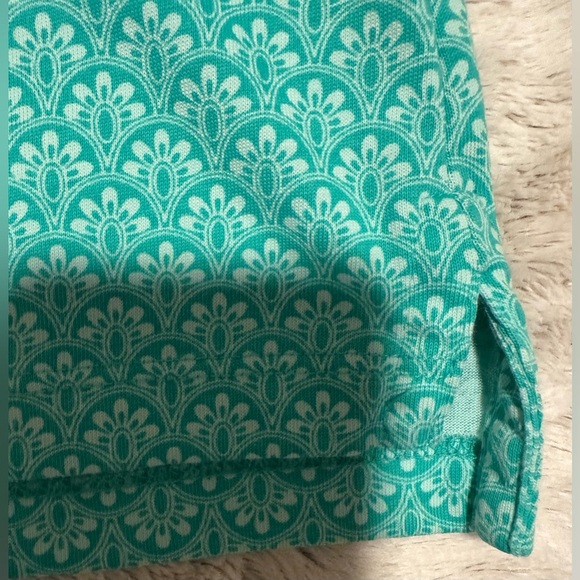 Magnolia Lane Collection Green Teal Sleeveless Masters Golf Polo Shirt - Picture 6 of 11